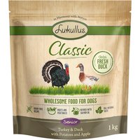 1 kg Lukullus Classic Senior Kalkoen & Eend Graanvrij Honden Droogvoer