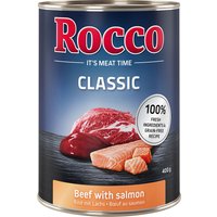24x400g Rund met Zalm Rocco Classic Hondenvoer