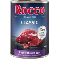 24x400g Rund met Wild Zwijn Rocco Classic Hondenvoer