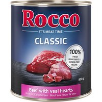 24x800g Rund met Kalfsharten Rocco Hondenvoer